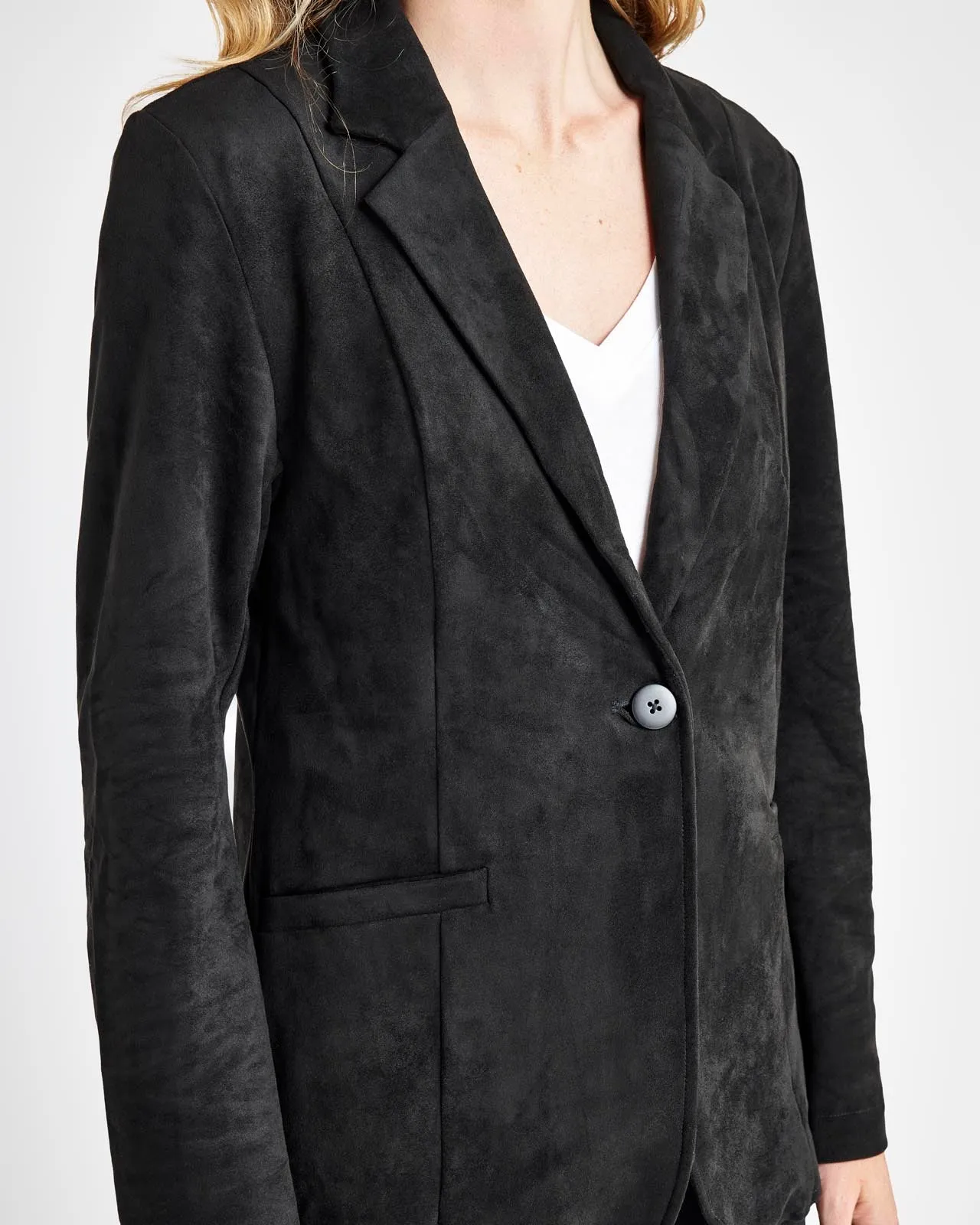 Vegan Suede Blazer