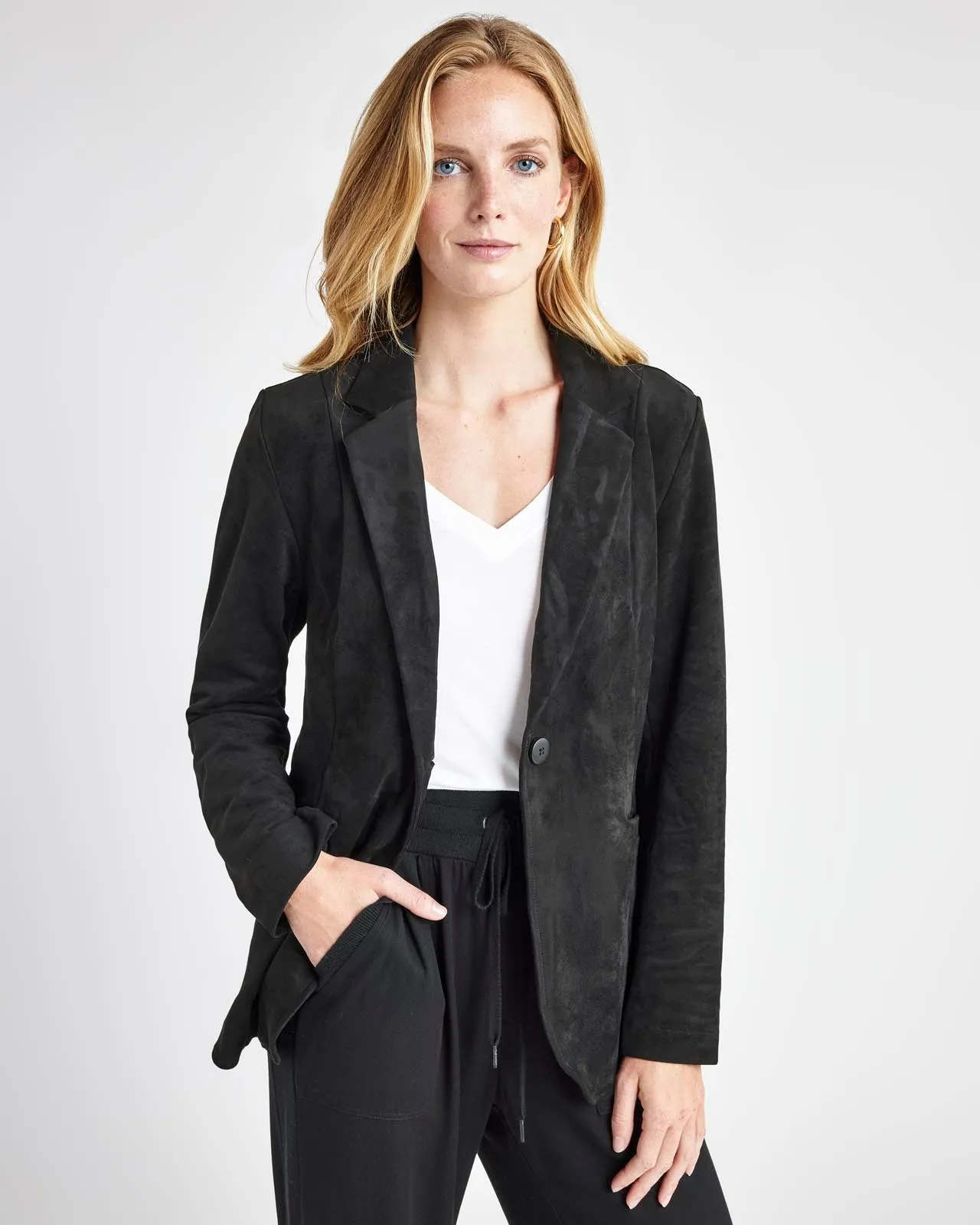 Vegan Suede Blazer