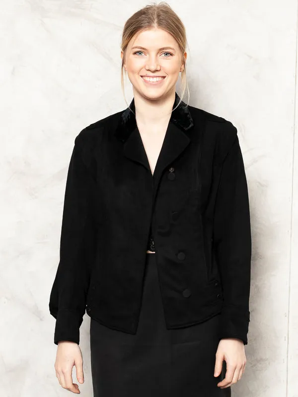 Vintage 40's Women Black Blazer