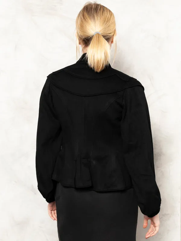 Vintage 40's Women Black Blazer