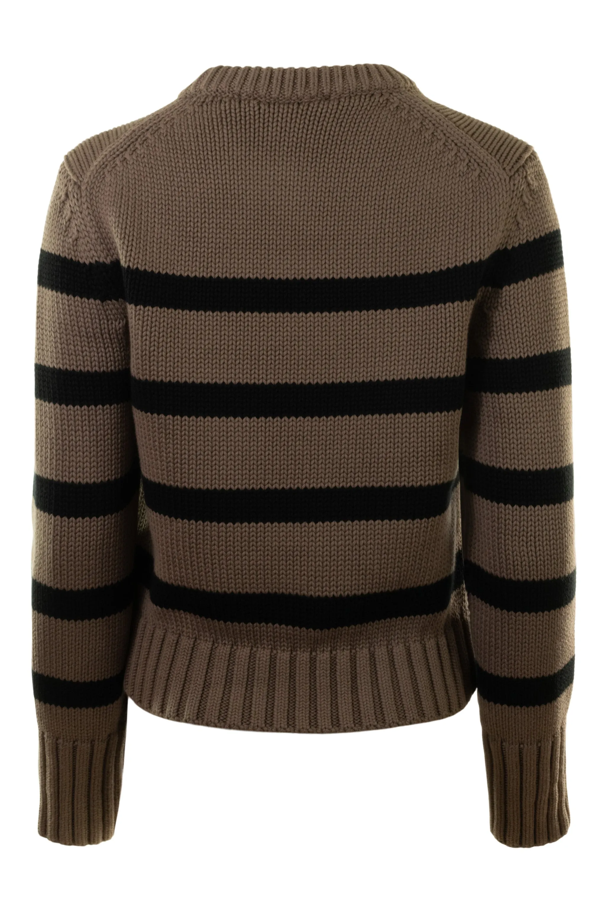 White & Warren Organic Cotton Striped Crewneck