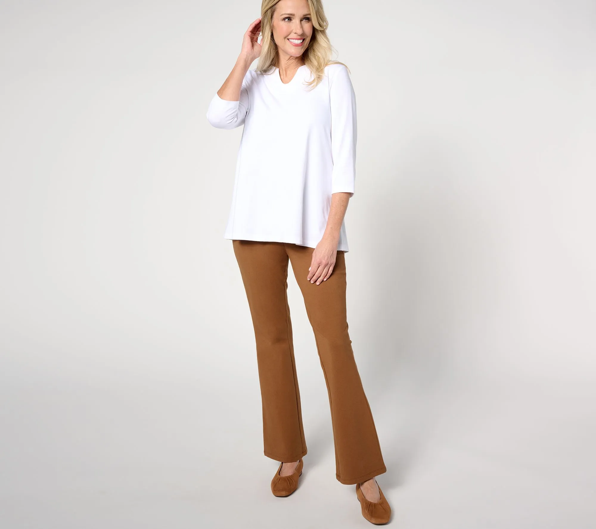 Women with Control Tall Pull On Slim Bootcut Pants